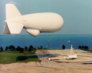 71M blimp in flight